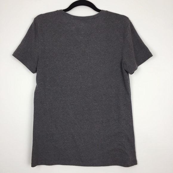 G21 T-Shirt Womens Medium Grey with Contrast Pocket Basic Tee - Picture 2 of 3